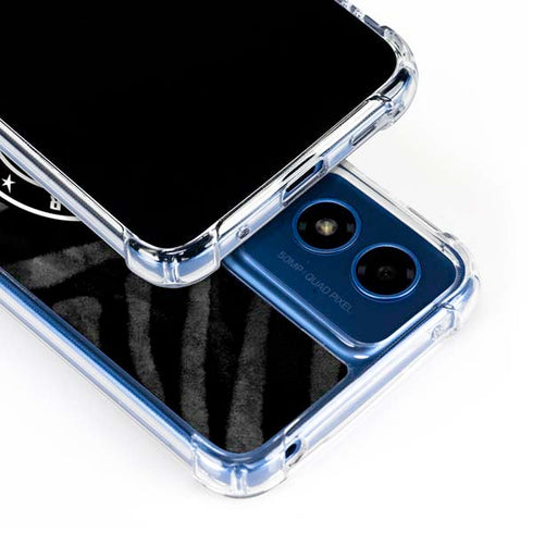 NBA Denver Nuggets Black Animal Print Moto G 5G (2024) Clear Case